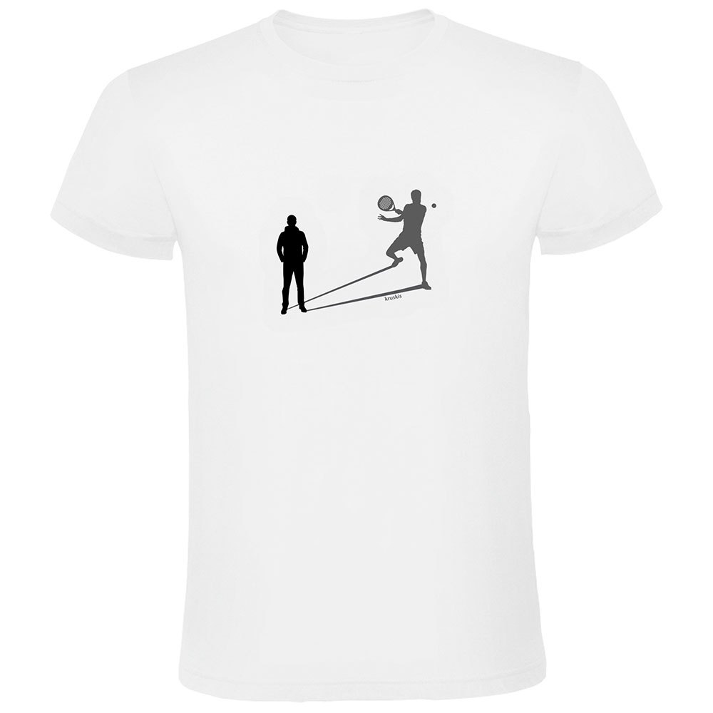 Kruskis Shadow Padel Short Sleeve T-shirt Weiß XL Mann von Kruskis