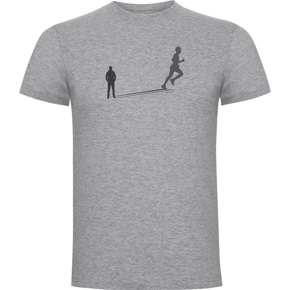 Kruskis Shadow Run Short Sleeve T-shirt Grau XL Mann von Kruskis