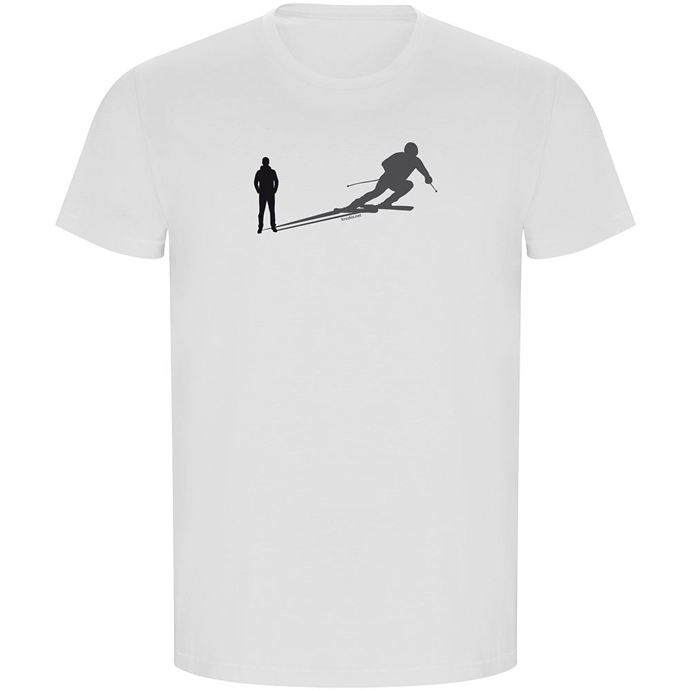 Kruskis Shadow Ski Eco Short Sleeve T-shirt Weiß XL Mann von Kruskis