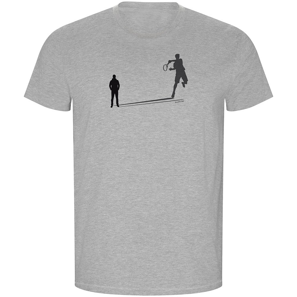 Kruskis Shadow Tennis Eco Short Sleeve T-shirt Grau 2XL Mann von Kruskis