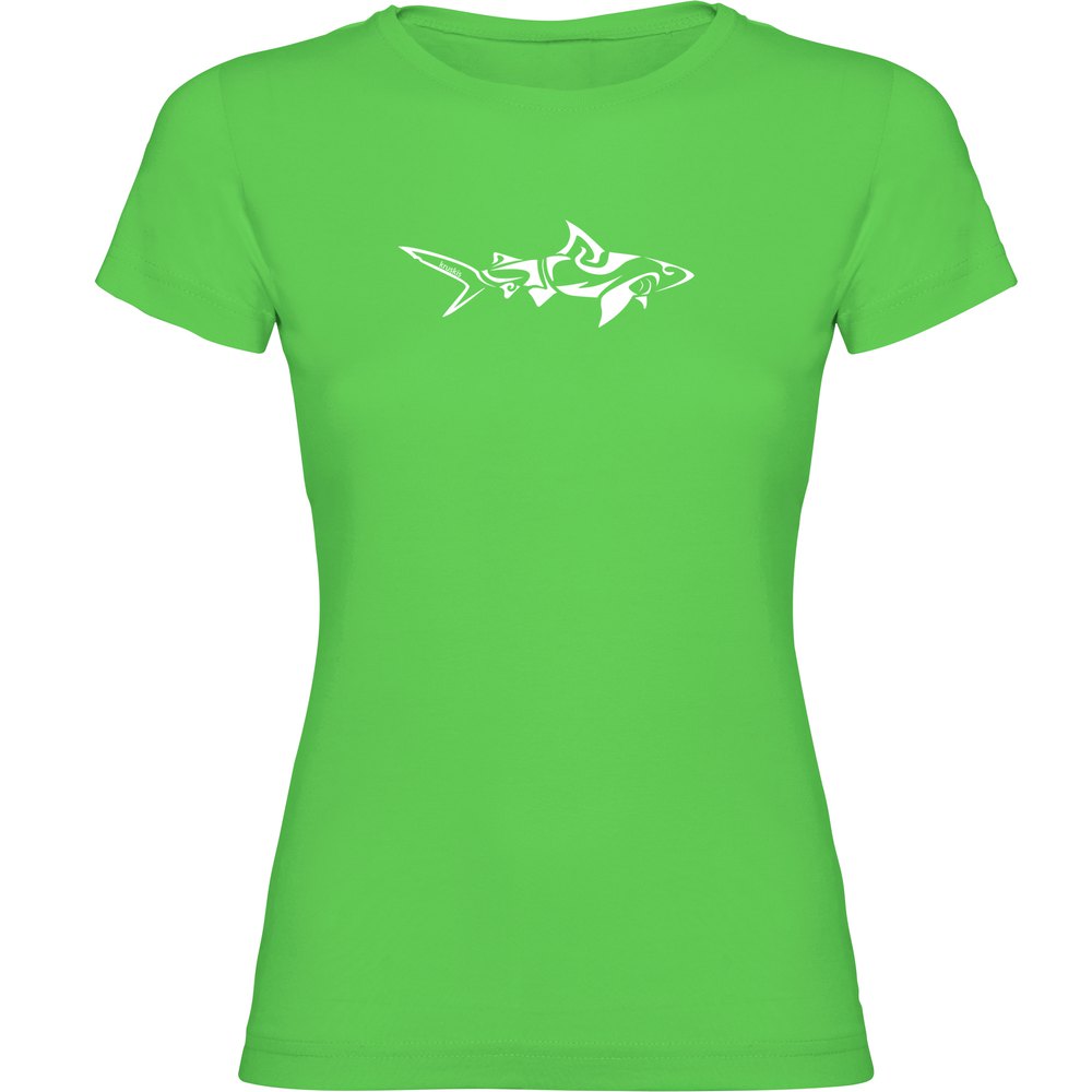 Kruskis Shark Tribal Short Sleeve T-shirt Grün 2XL Mann von Kruskis