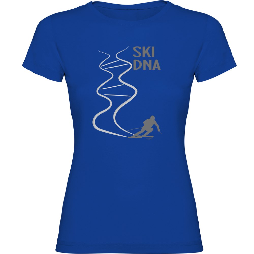 Kruskis Ski Dna Short Sleeve T-shirt Blau 2XL Frau von Kruskis