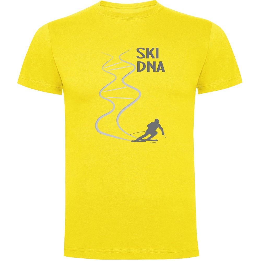 Kruskis Ski Dna Short Sleeve T-shirt Gelb L Mann von Kruskis