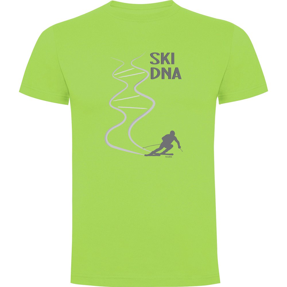 Kruskis Ski Dna Short Sleeve T-shirt Grün 2XL Mann von Kruskis