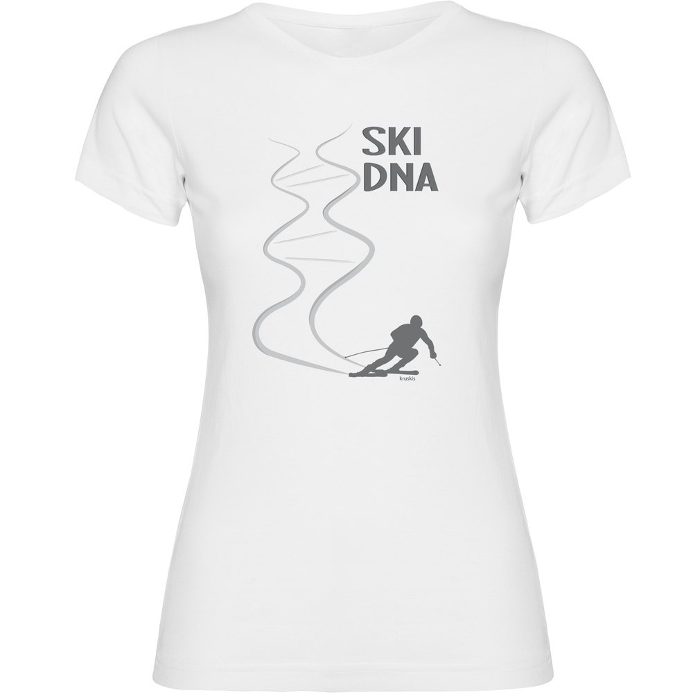 Kruskis Ski Dna Short Sleeve T-shirt Weiß L Frau von Kruskis