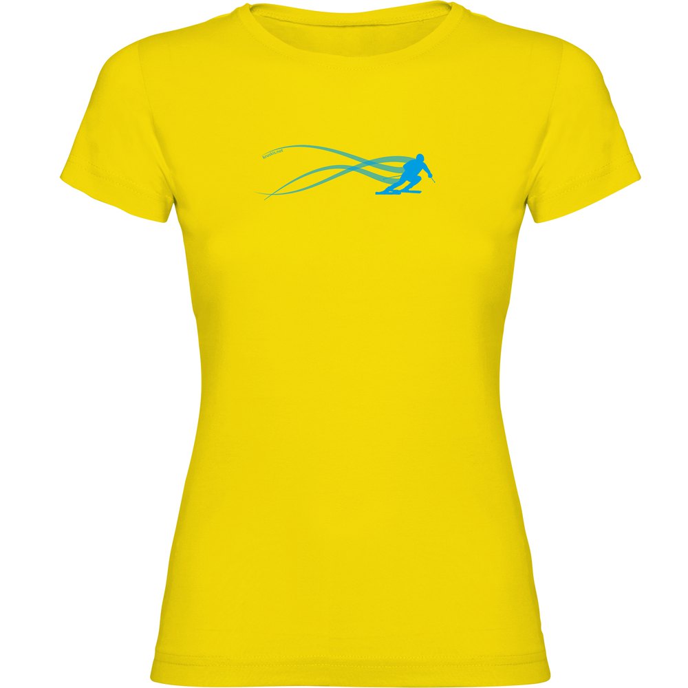 Kruskis Ski Estella Short Sleeve T-shirt Gelb 2XL Frau von Kruskis