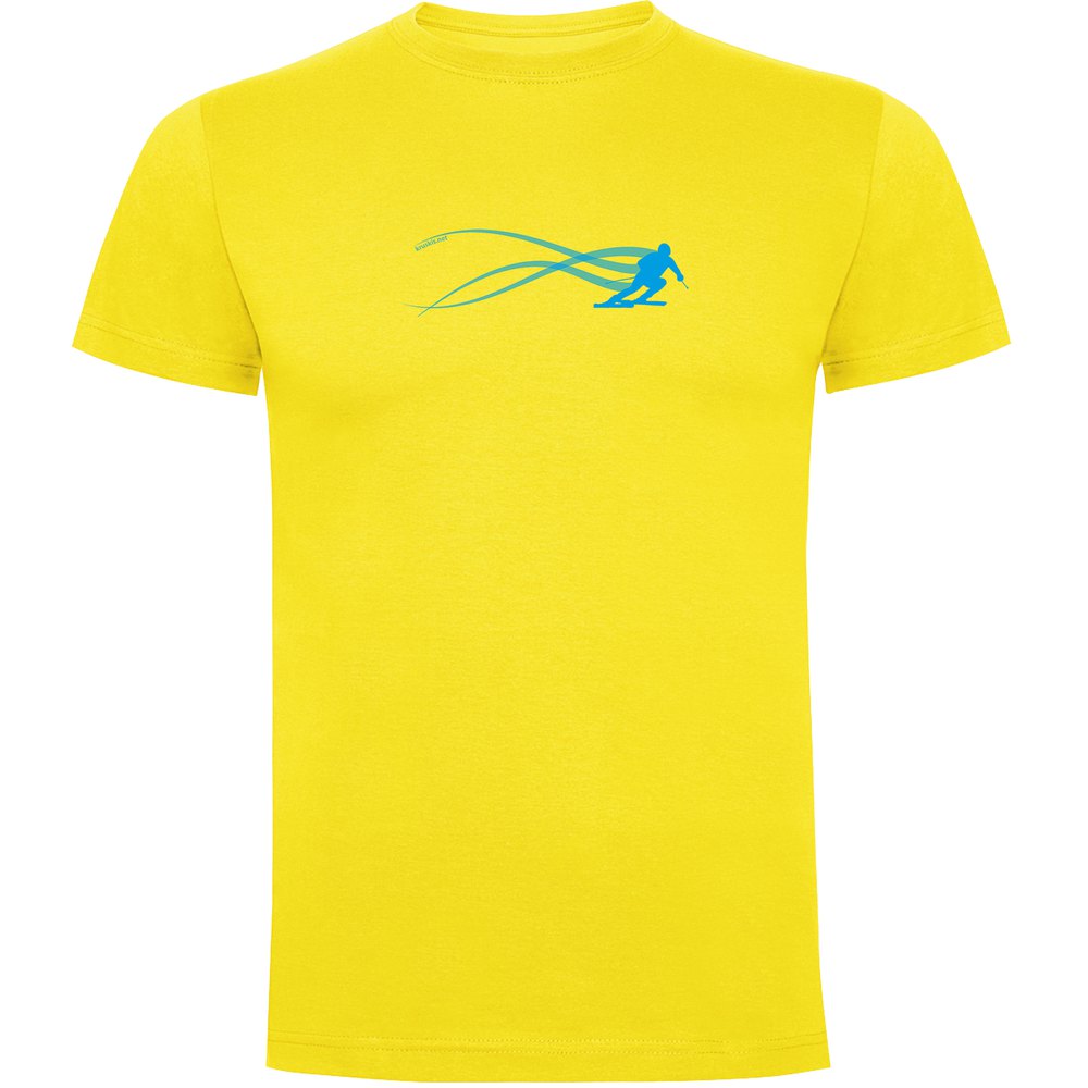 Kruskis Ski Estella Short Sleeve T-shirt Gelb 3XL Mann von Kruskis