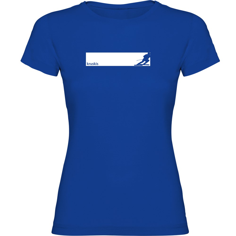 Kruskis Ski Frame Short Sleeve T-shirt Blau 2XL Frau von Kruskis