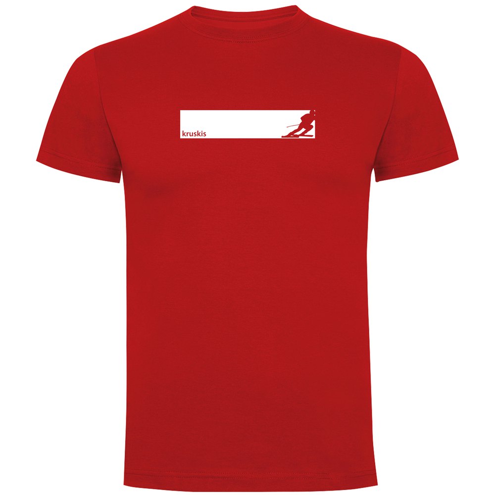 Kruskis Ski Frame Short Sleeve T-shirt Rot 2XL Mann von Kruskis