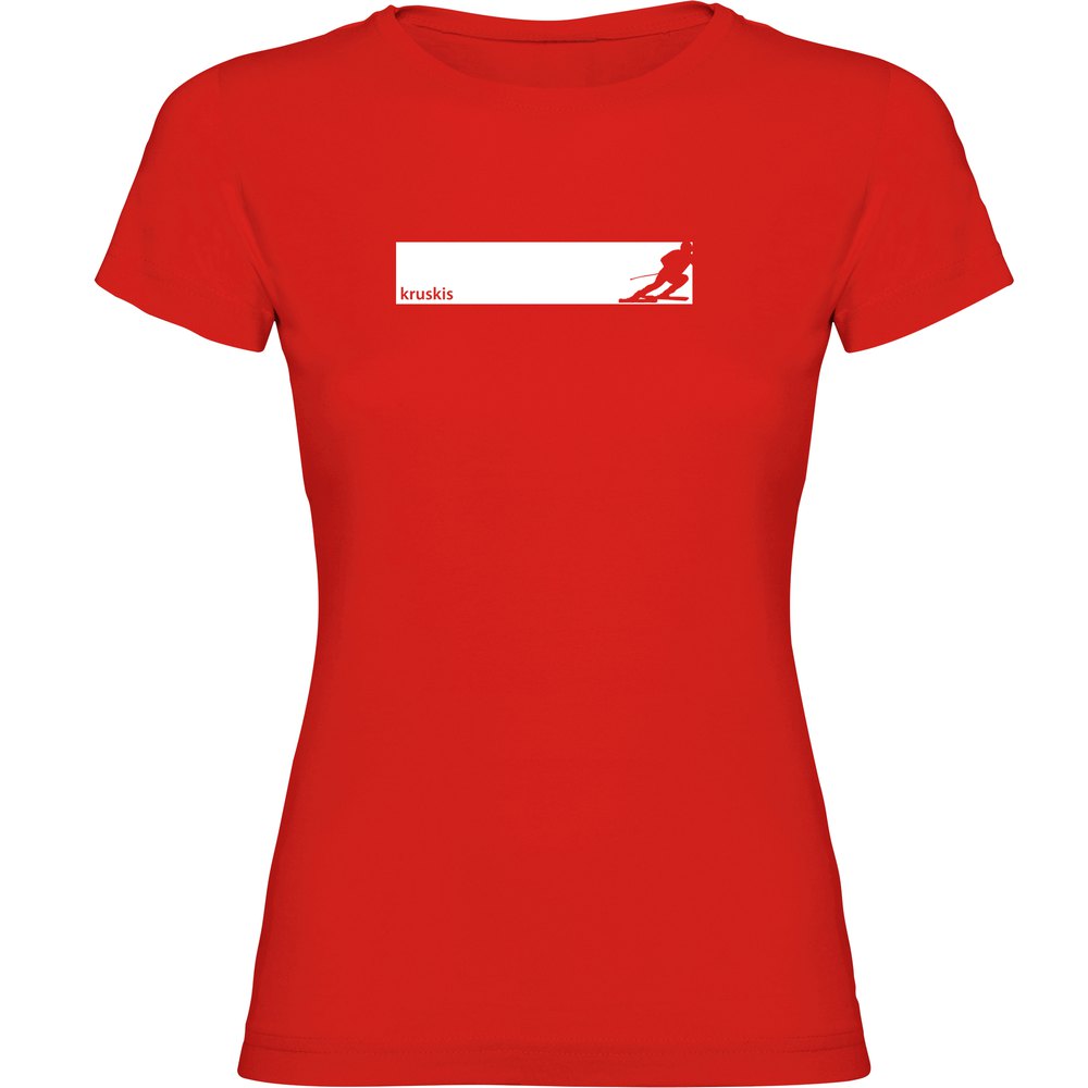 Kruskis Ski Frame Short Sleeve T-shirt Rot L Frau von Kruskis
