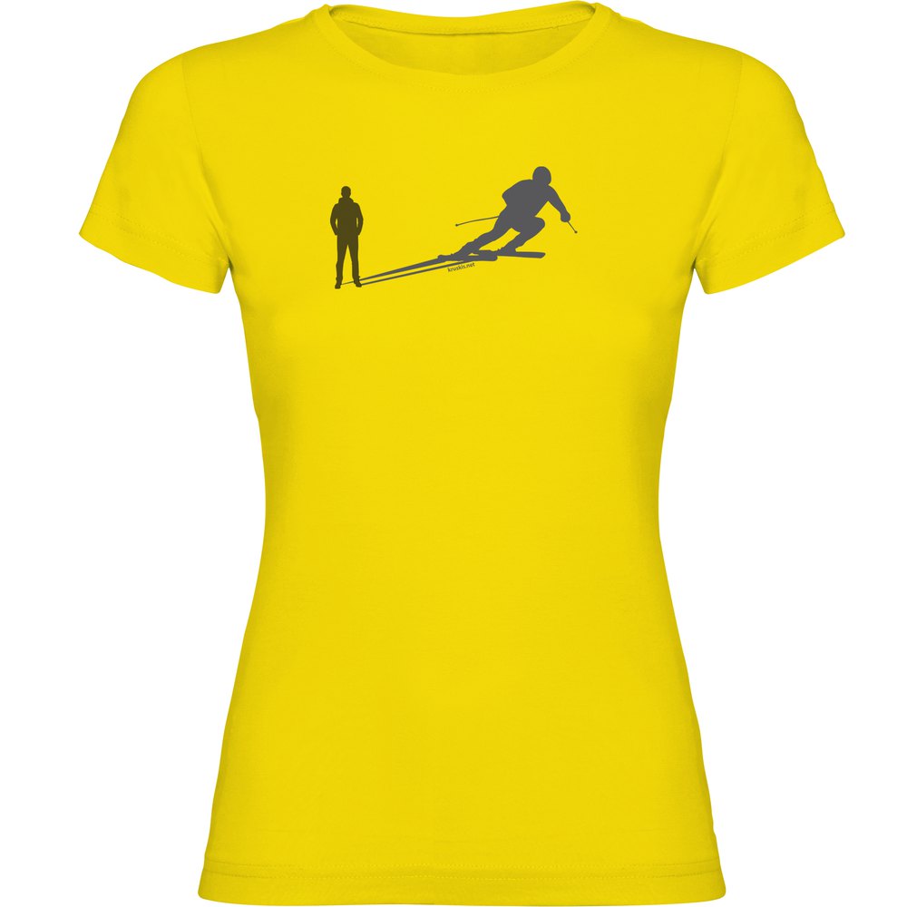 Kruskis Ski Shadow Short Sleeve T-shirt Gelb 2XL Frau von Kruskis