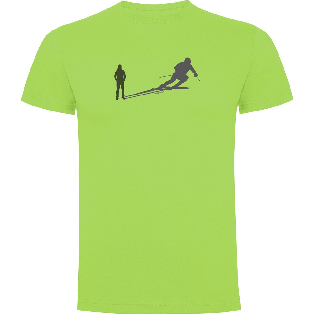 Kruskis Ski Shadow Short Sleeve T-shirt Grün L Mann von Kruskis