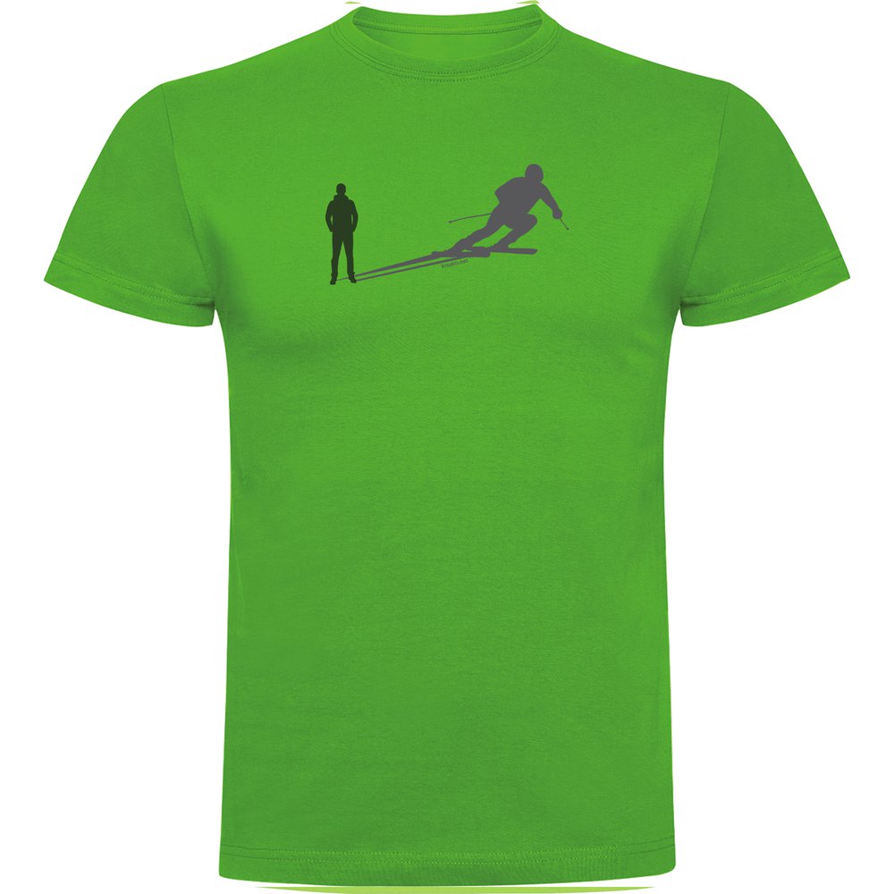 Kruskis Ski Shadow Short Sleeve T-shirt Grün S Mann von Kruskis