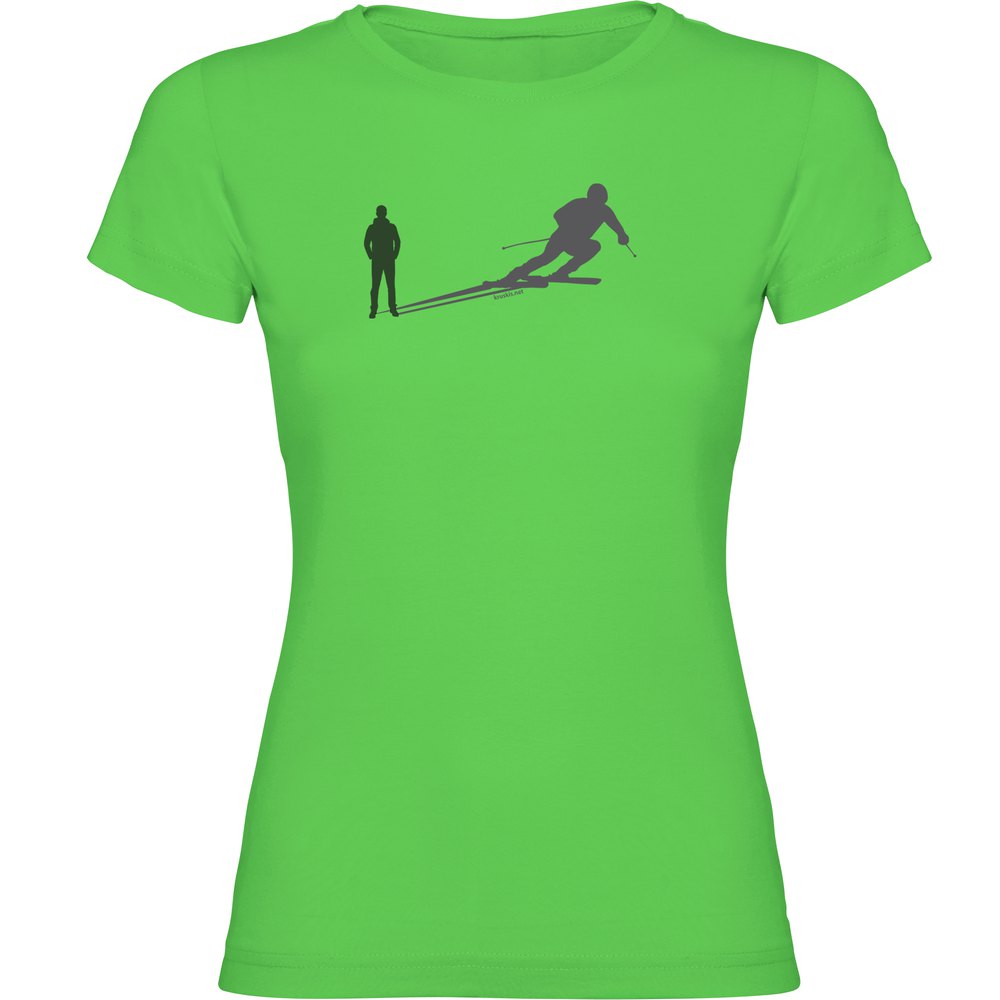 Kruskis Ski Shadow Short Sleeve T-shirt Grün XL Frau von Kruskis