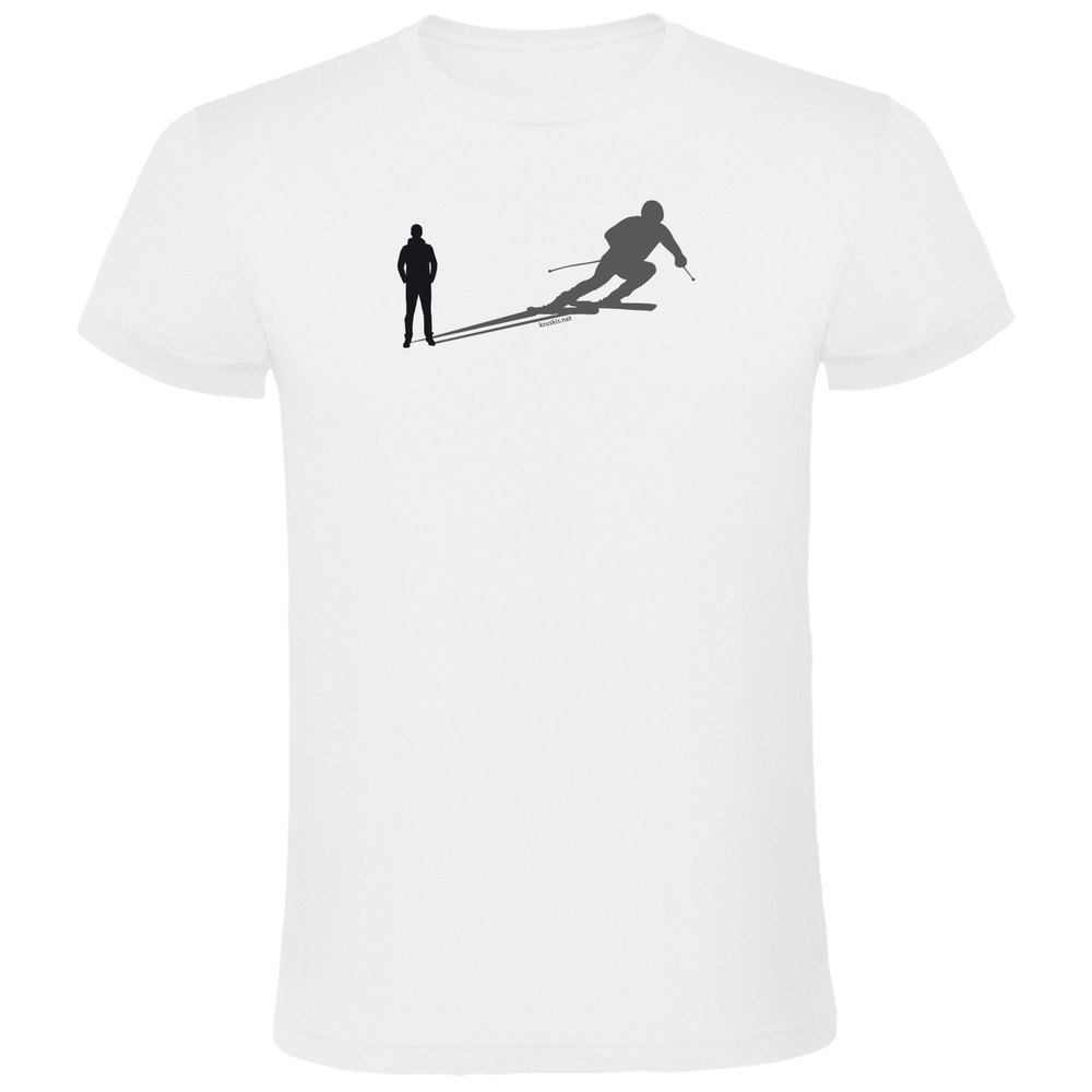 Kruskis Ski Shadow Short Sleeve T-shirt Weiß 2XL Mann von Kruskis