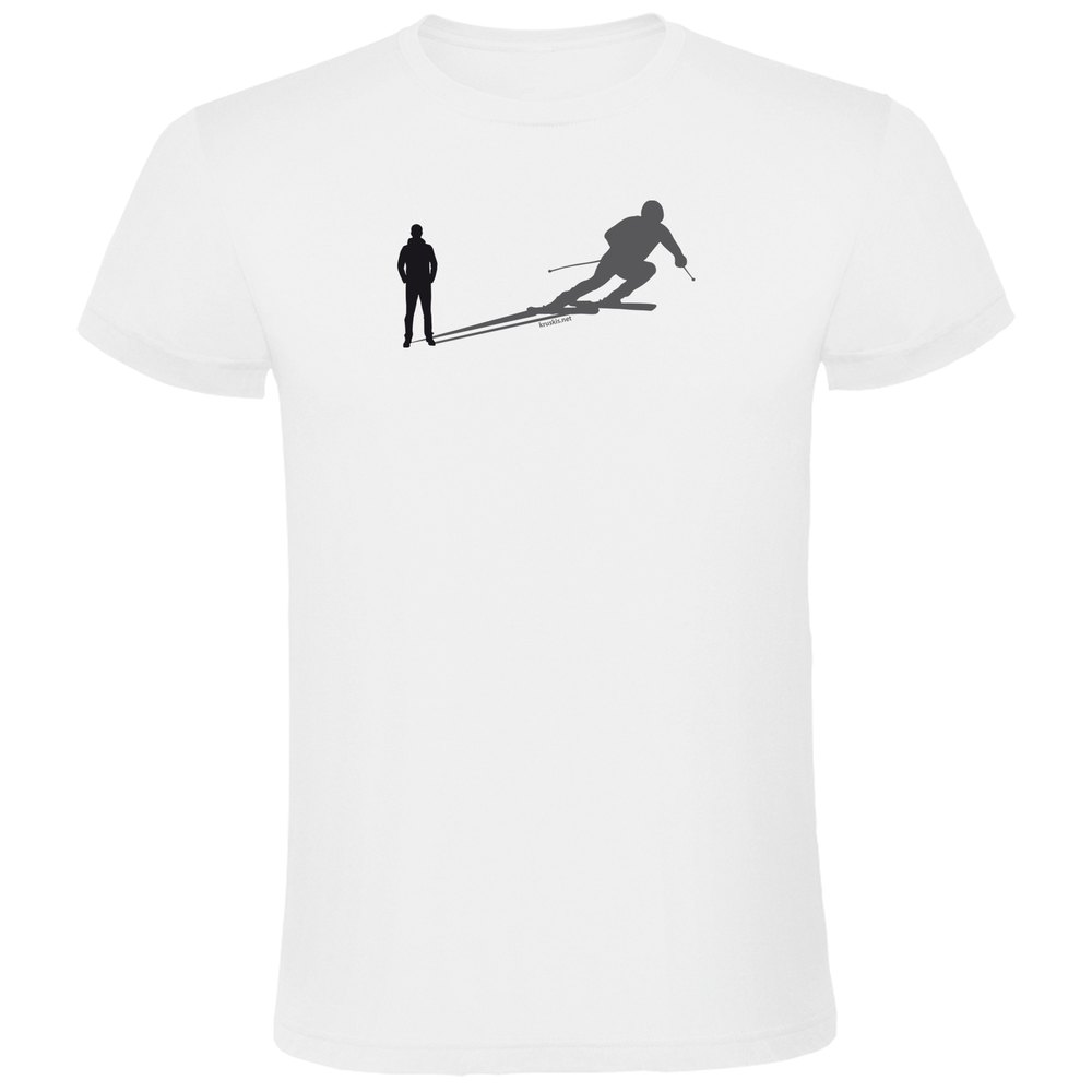 Kruskis Ski Shadow Short Sleeve T-shirt Weiß M Mann von Kruskis