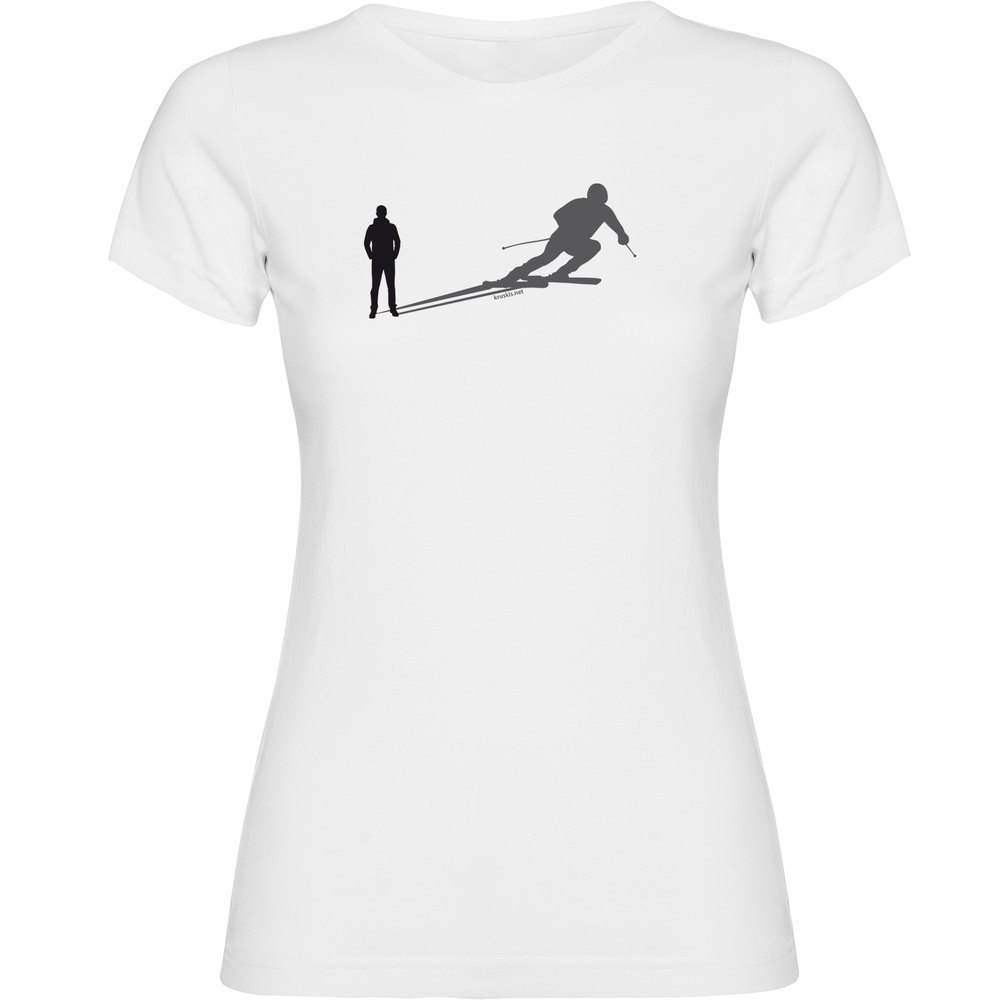 Kruskis Ski Shadow Short Sleeve T-shirt Weiß M Frau von Kruskis