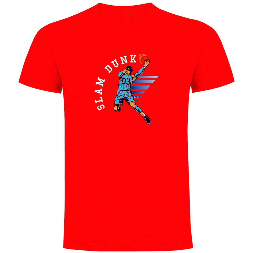 Kruskis Slam Dunk Short Sleeve T-shirt Rot S Mann von Kruskis