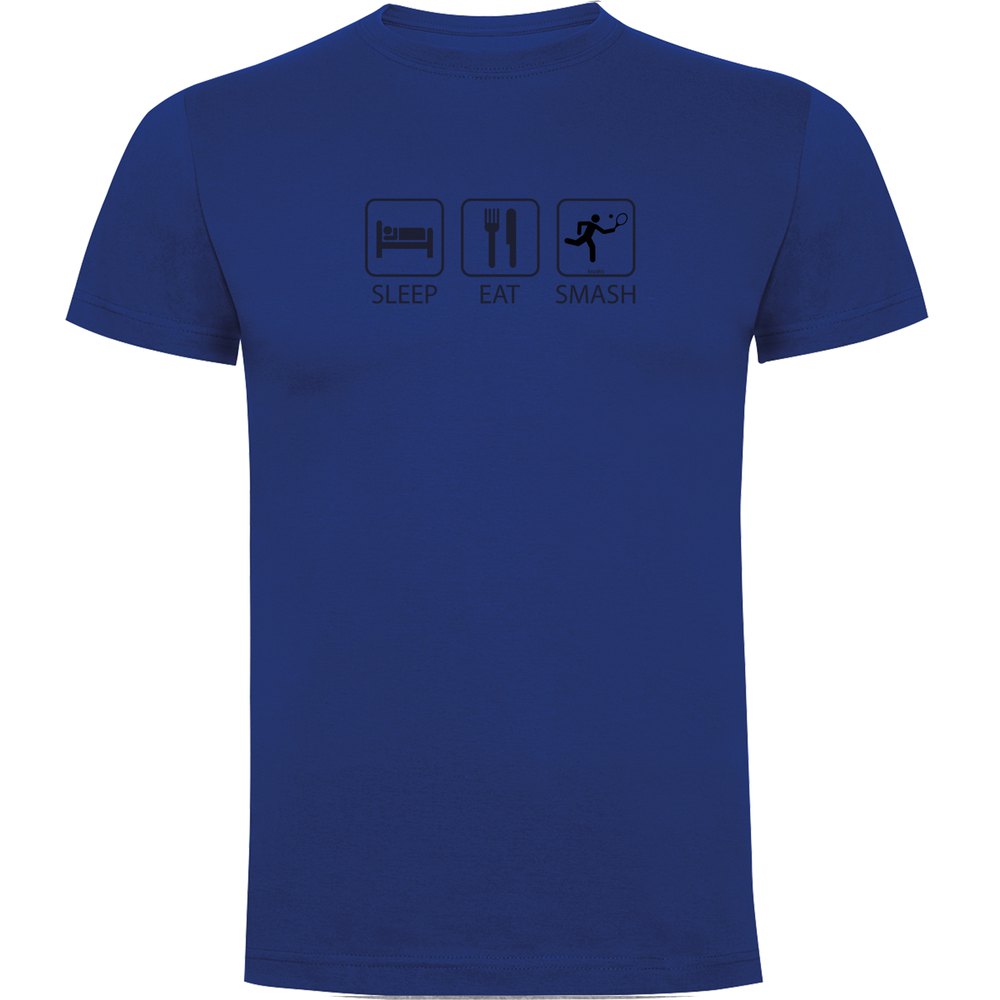 Kruskis Sleep Eat And Smash Short Sleeve T-shirt Blau 2XL Mann von Kruskis