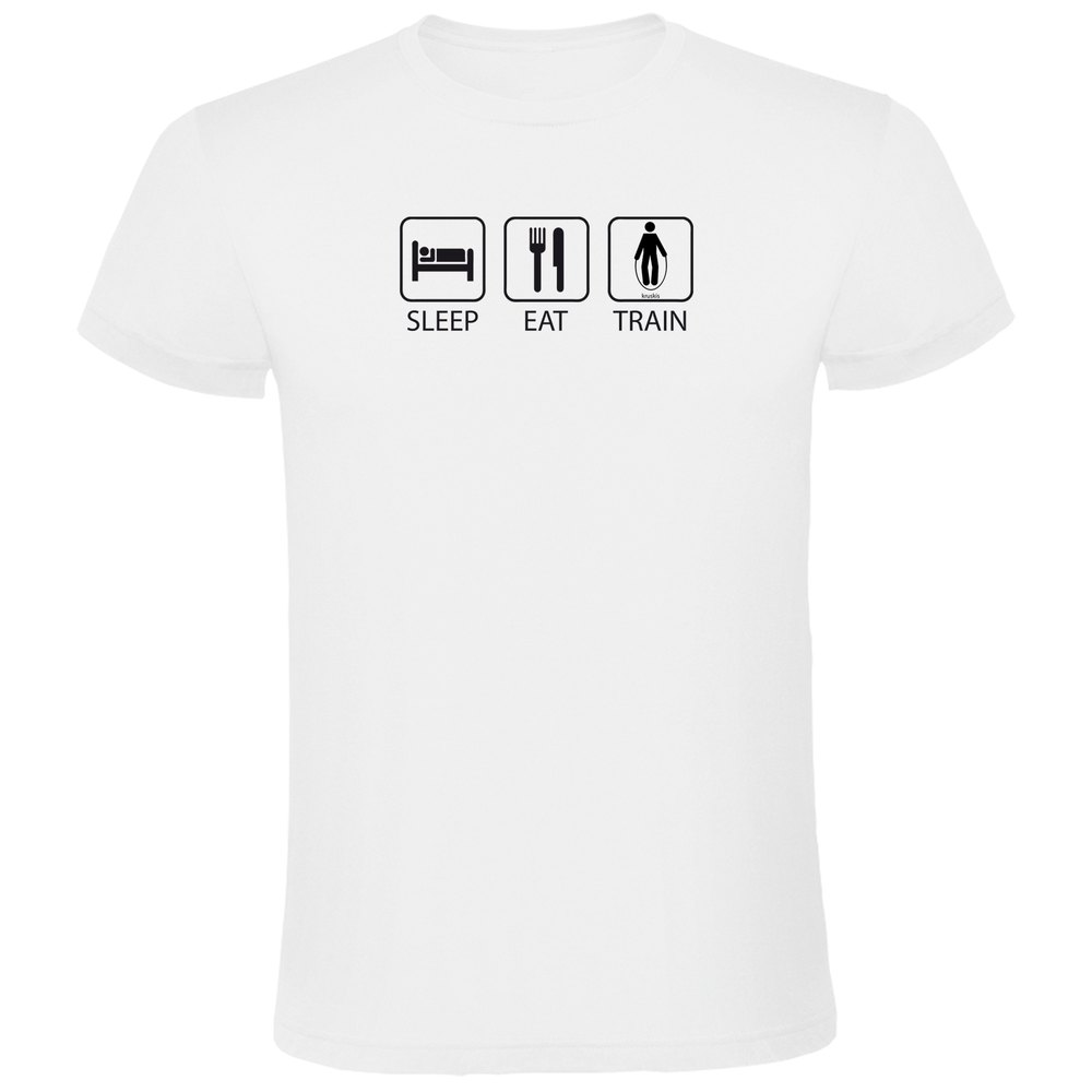 Kruskis Sleep Eat And Train Short Sleeve T-shirt Weiß 3XL Mann von Kruskis