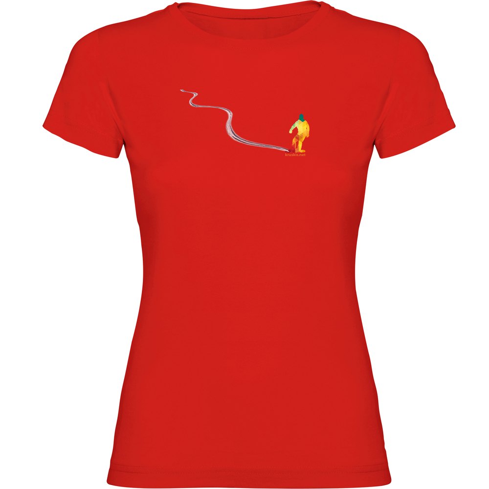 Kruskis Snowboard Track Short Sleeve T-shirt Rot S Frau von Kruskis