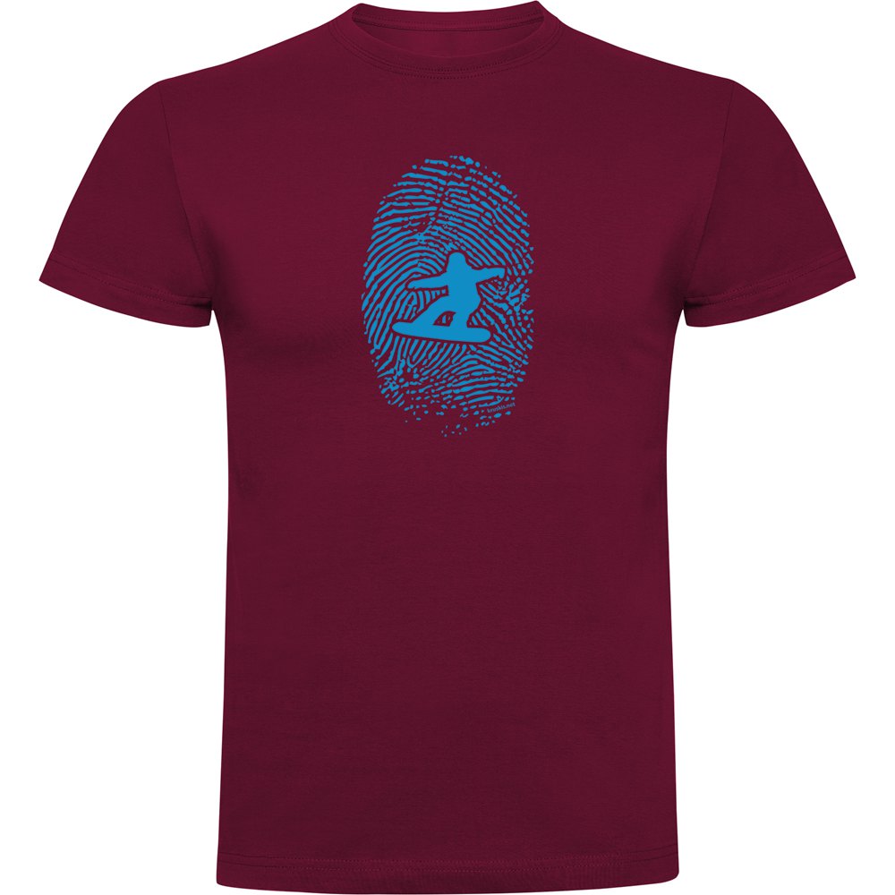 Kruskis Snowboarder Fingerprint Short Sleeve T-shirt Rot 3XL Mann von Kruskis