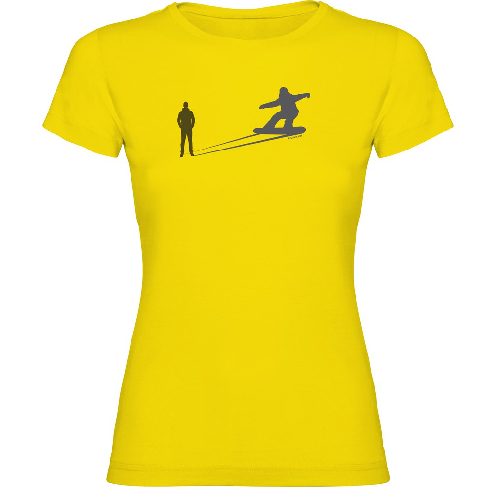 Kruskis Snowboarding Shadow Short Sleeve T-shirt Gelb L Frau von Kruskis