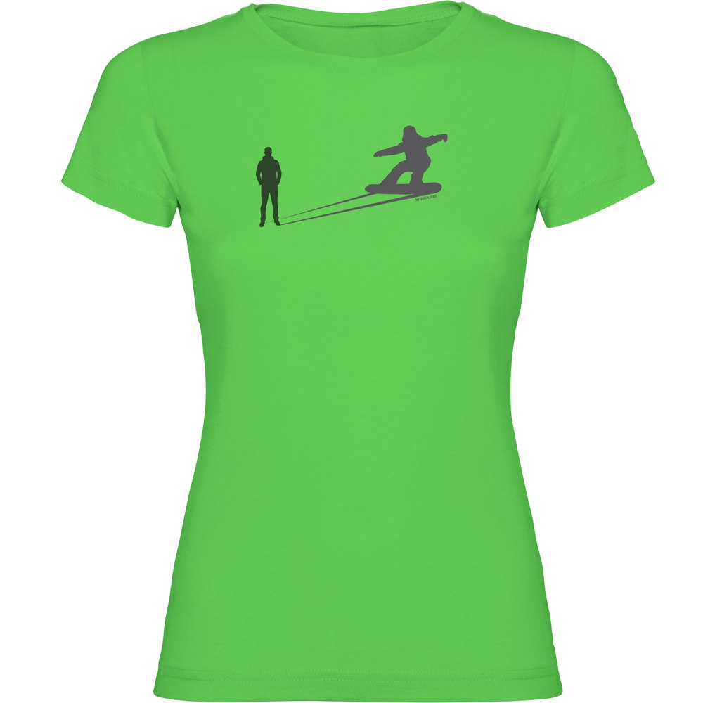 Kruskis Snowboarding Shadow Short Sleeve T-shirt Grün M Frau von Kruskis