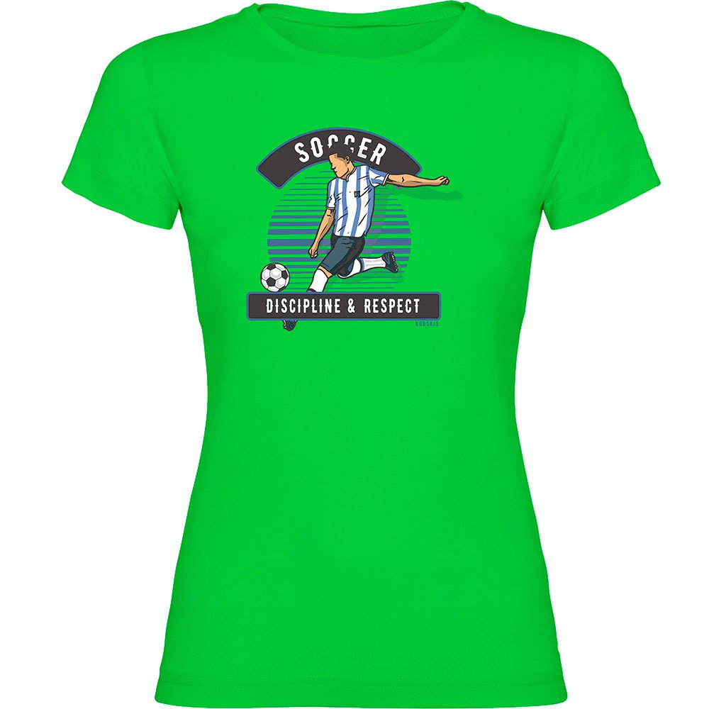 Kruskis Soccer Discipline Short Sleeve T-shirt Grün XL Frau von Kruskis