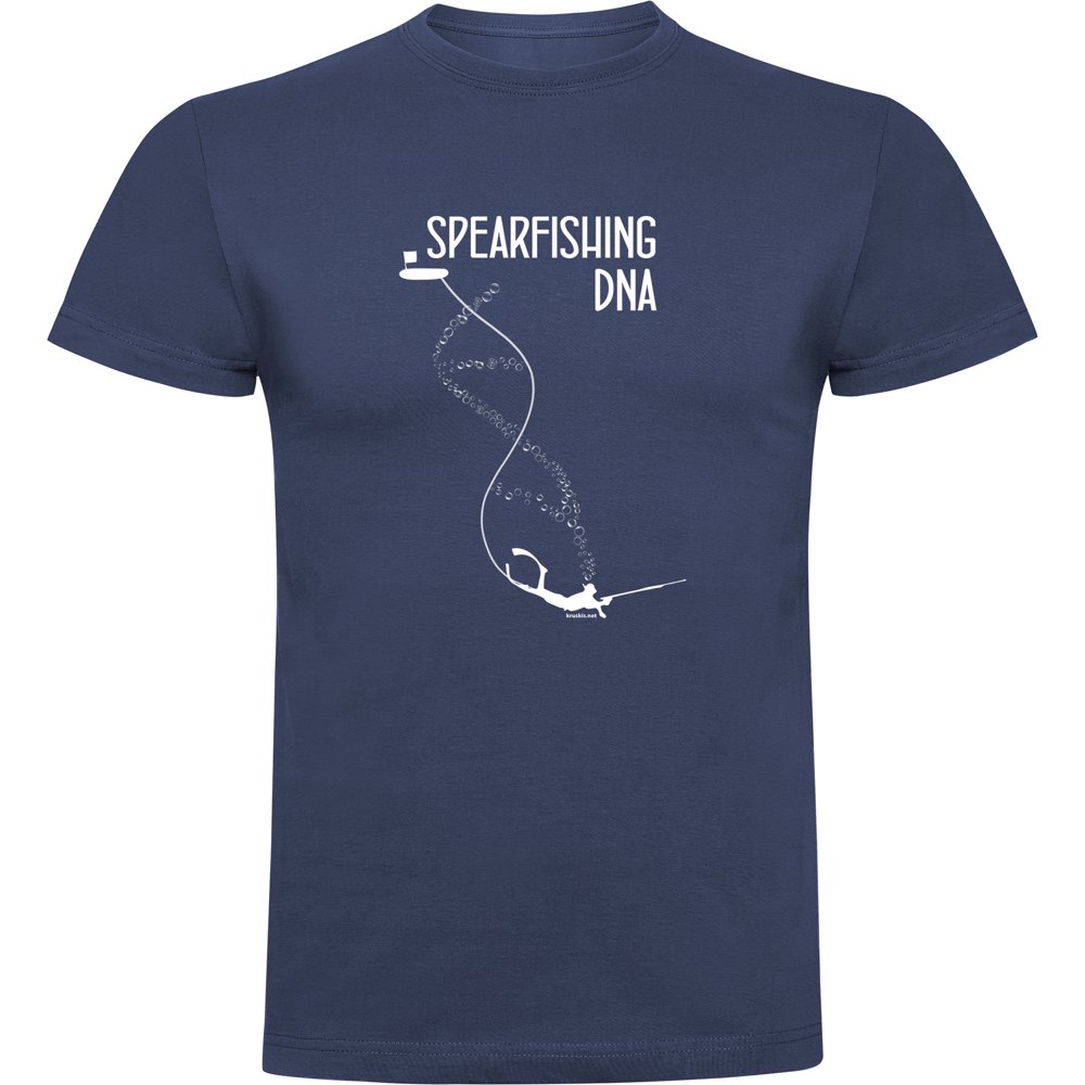 Kruskis Spearfishing Dna Short Sleeve T-shirt Blau L Mann von Kruskis