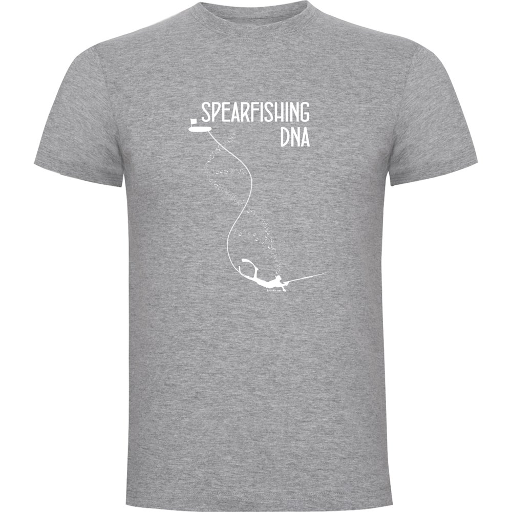 Kruskis Spearfishing Dna Short Sleeve T-shirt Grau S Mann von Kruskis