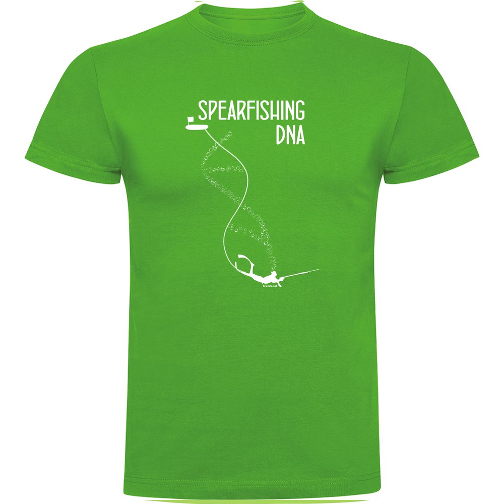 Kruskis Spearfishing Dna Short Sleeve T-shirt Grün S Mann von Kruskis