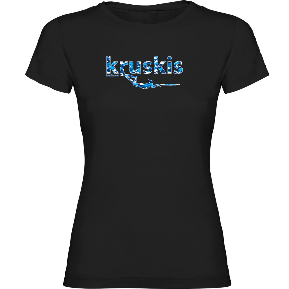 Kruskis Spearfishing Short Sleeve T-shirt Schwarz 2XL Mann von Kruskis