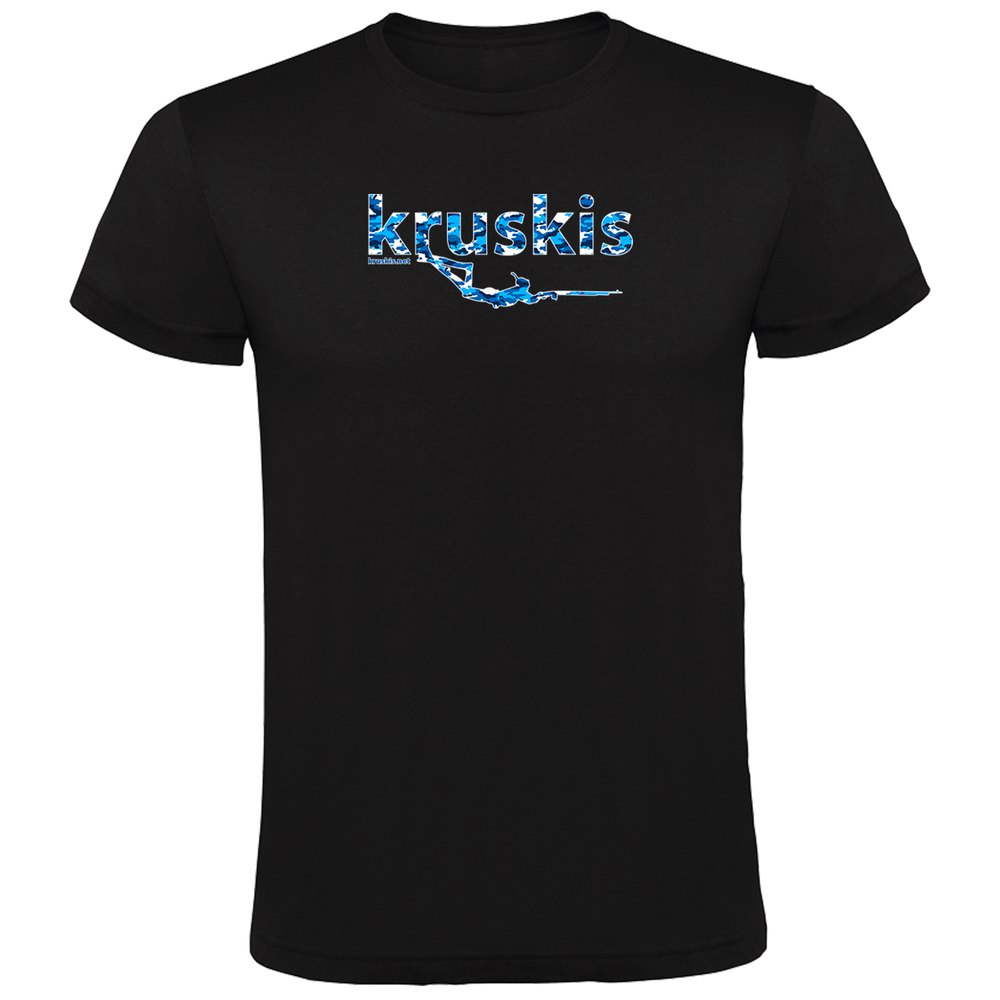 Kruskis Spearfishing Short Sleeve T-shirt Schwarz M Mann von Kruskis