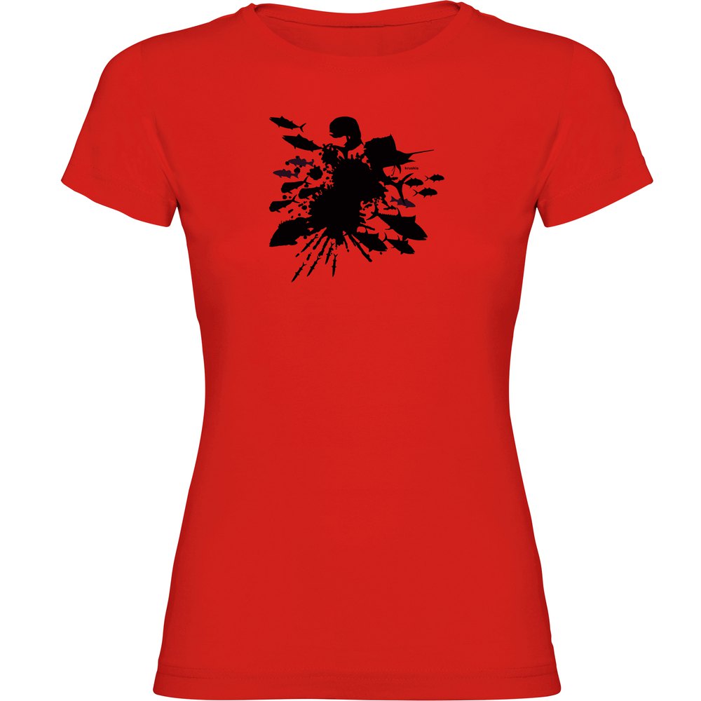 Kruskis Splash Short Sleeve T-shirt Rot S Mann von Kruskis