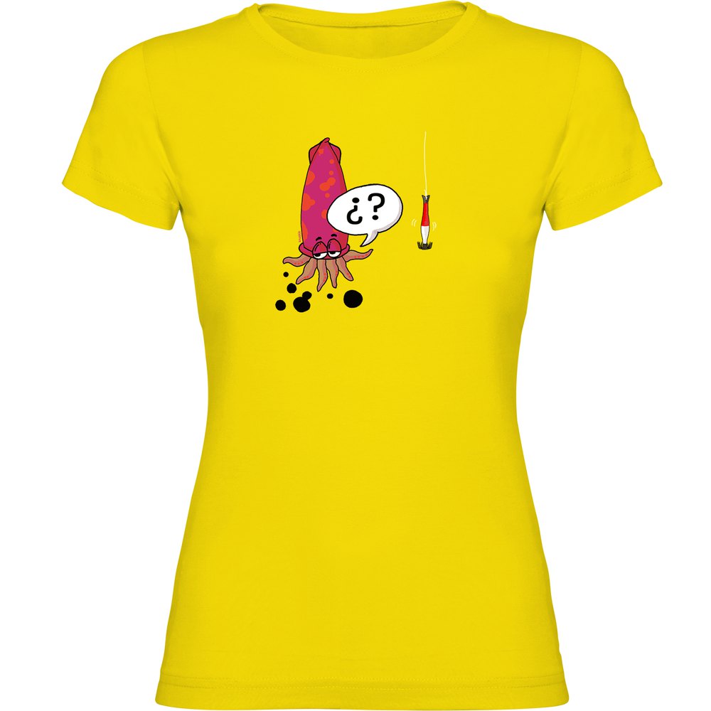 Kruskis Squid Short Sleeve T-shirt Gelb L Frau von Kruskis
