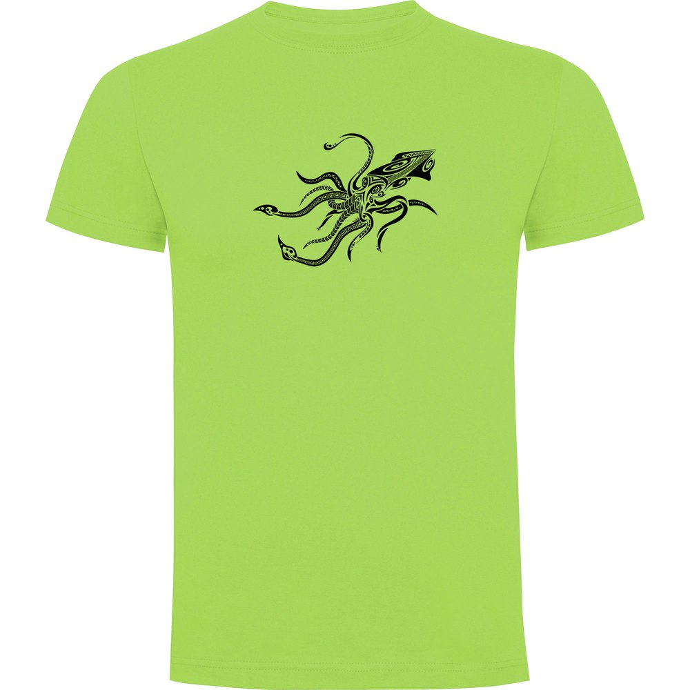 Kruskis Squid Tribal Short Sleeve T-shirt Grün XL Mann von Kruskis