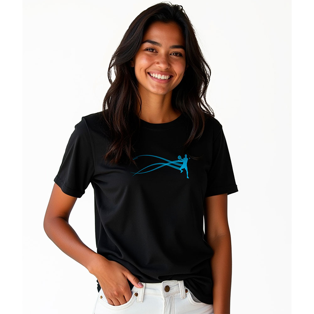 Kruskis Stella Padel Short Sleeve T-shirt Schwarz L Frau von Kruskis