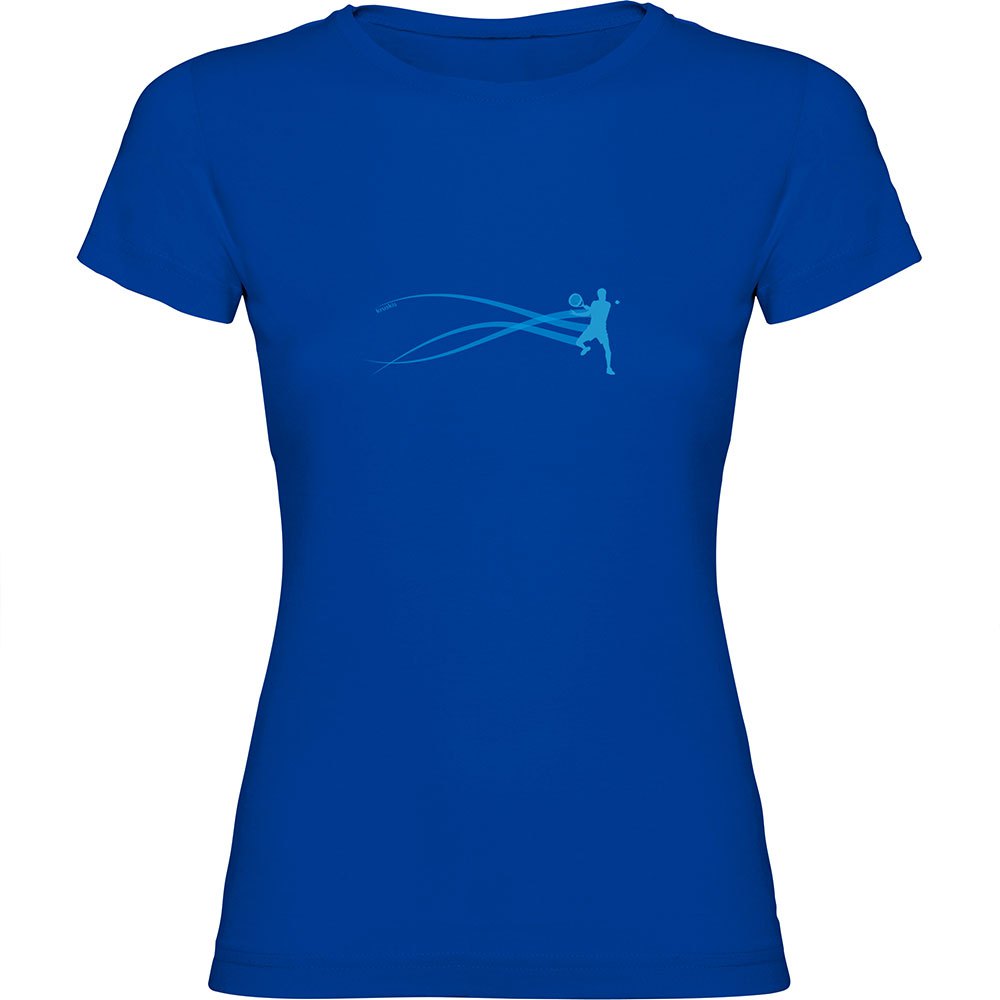 Kruskis Stella Padel Short Sleeve T-shirt Blau M Frau von Kruskis