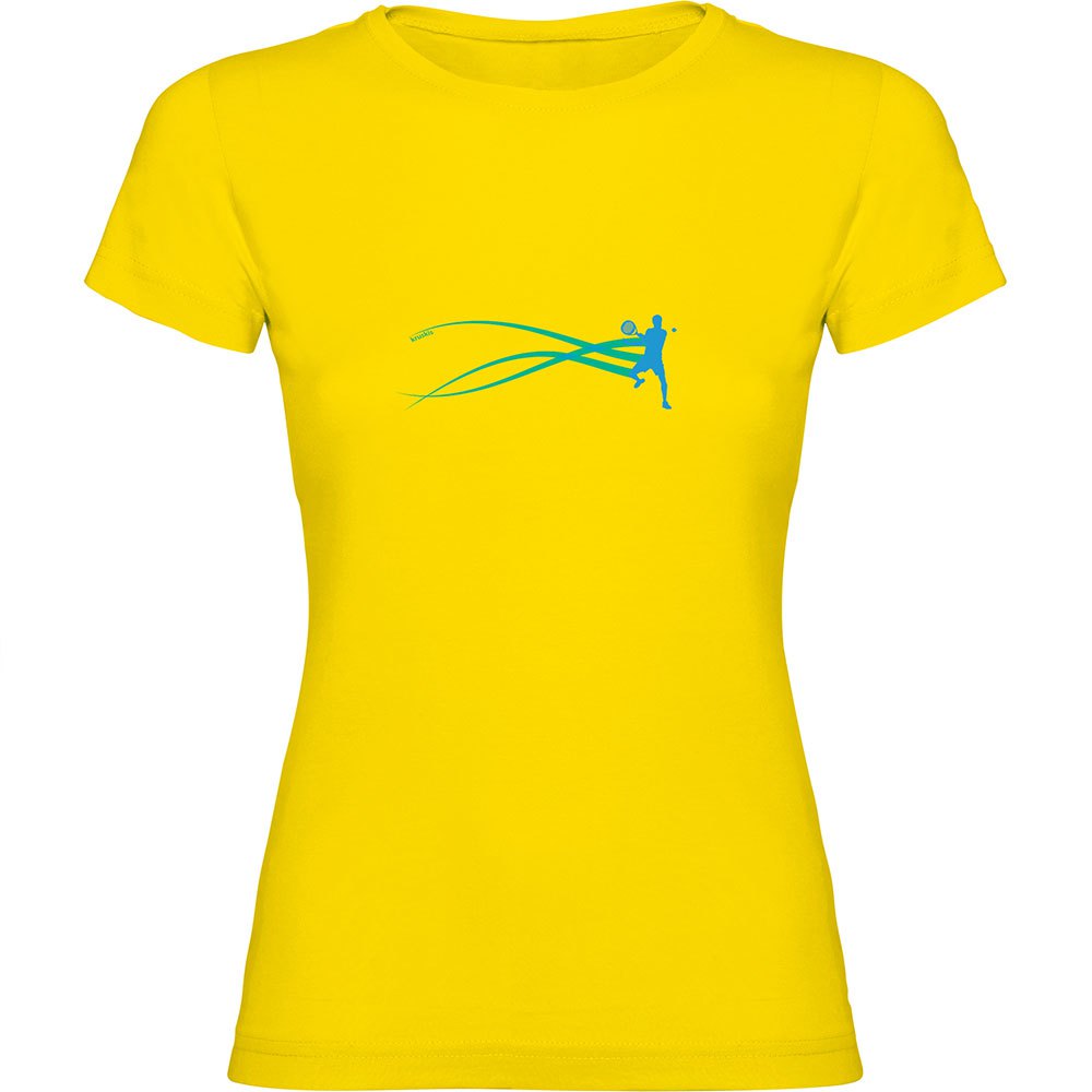 Kruskis Stella Padel Short Sleeve T-shirt Gelb M Frau von Kruskis