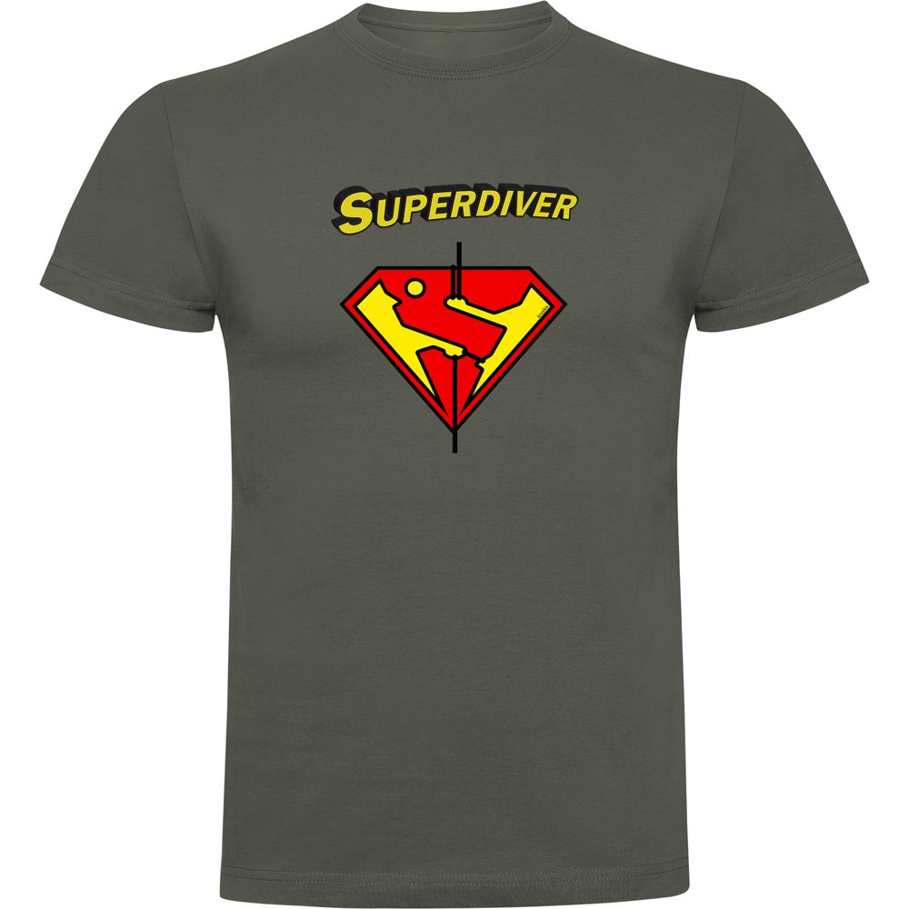 Kruskis Super Diver Short Sleeve T-shirt Grau M Mann von Kruskis