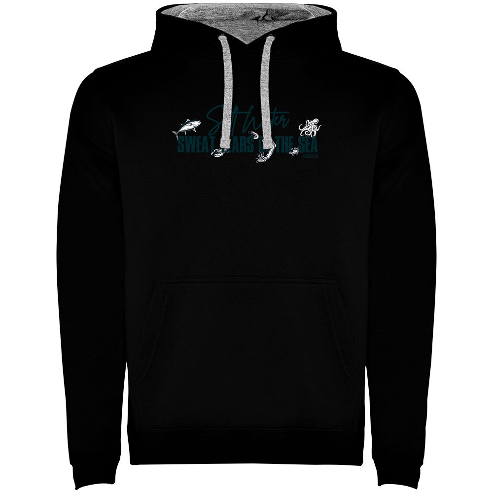 Kruskis Sweat Tears Two-colour Hoodie Schwarz XL Mann von Kruskis