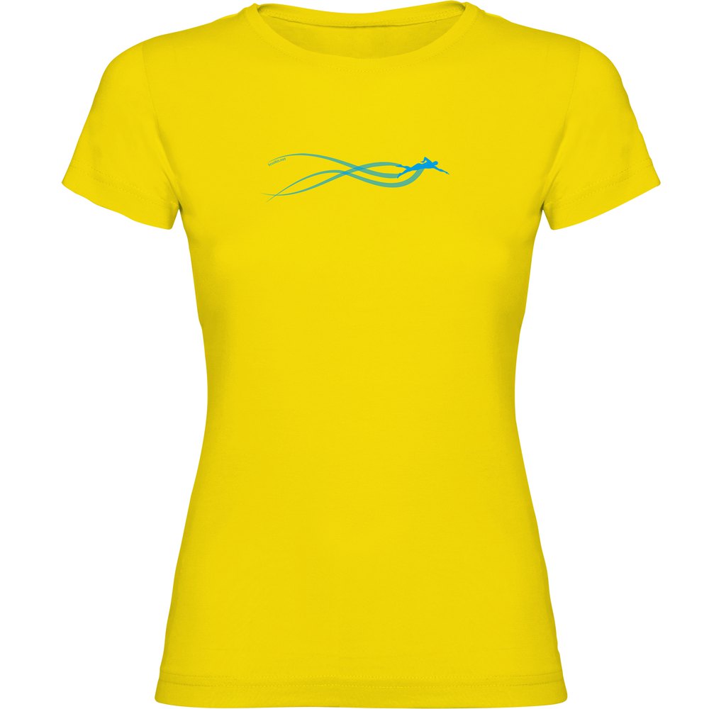 Kruskis Swim Estella Short Sleeve T-shirt Gelb 2XL Frau von Kruskis