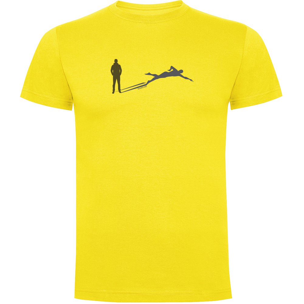 Kruskis Swim Shadow Short Sleeve T-shirt Gelb 2XL Mann von Kruskis