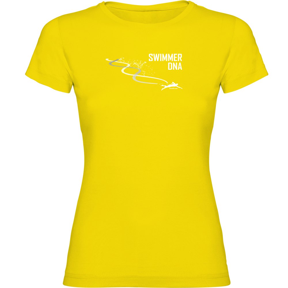 Kruskis Swimming Dna Short Sleeve T-shirt Gelb 2XL Frau von Kruskis