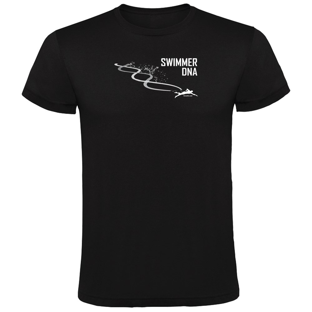 Kruskis Swimming Dna Short Sleeve T-shirt Schwarz 3XL Mann von Kruskis