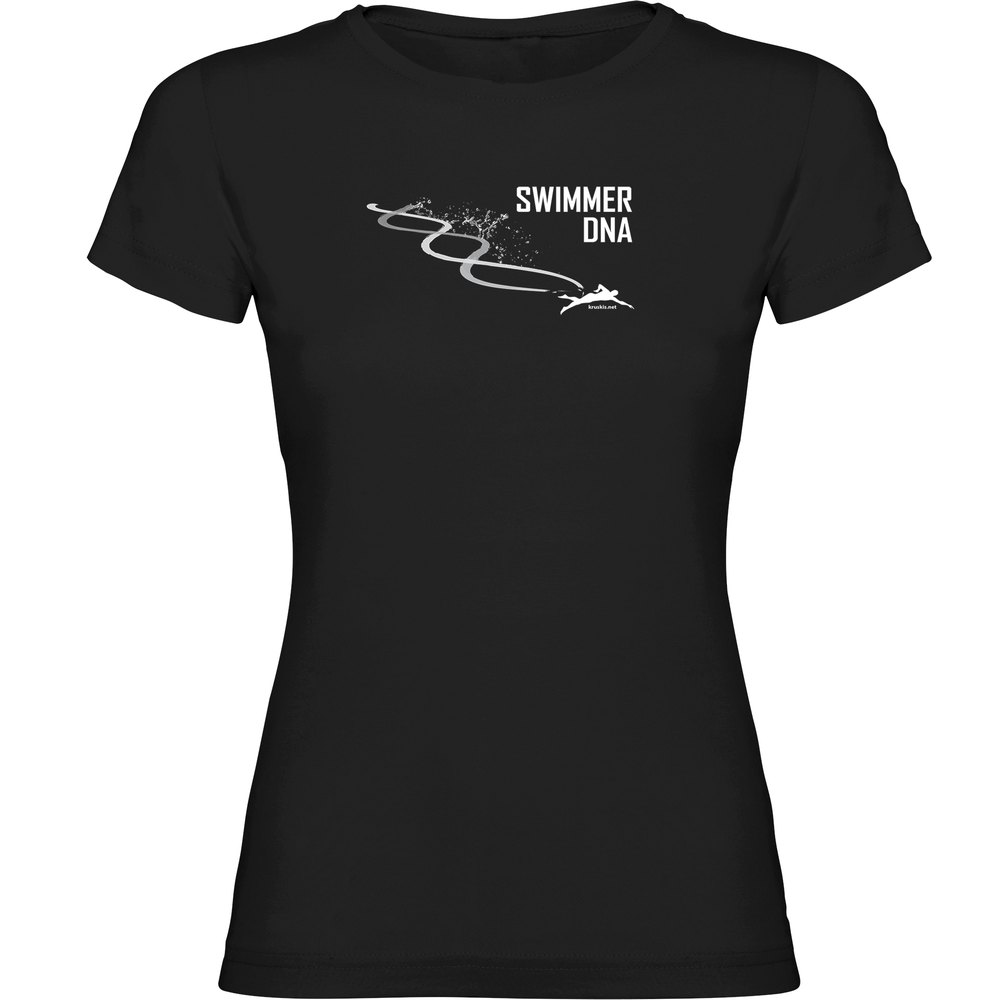 Kruskis Swimming Dna Short Sleeve T-shirt Schwarz M Frau von Kruskis