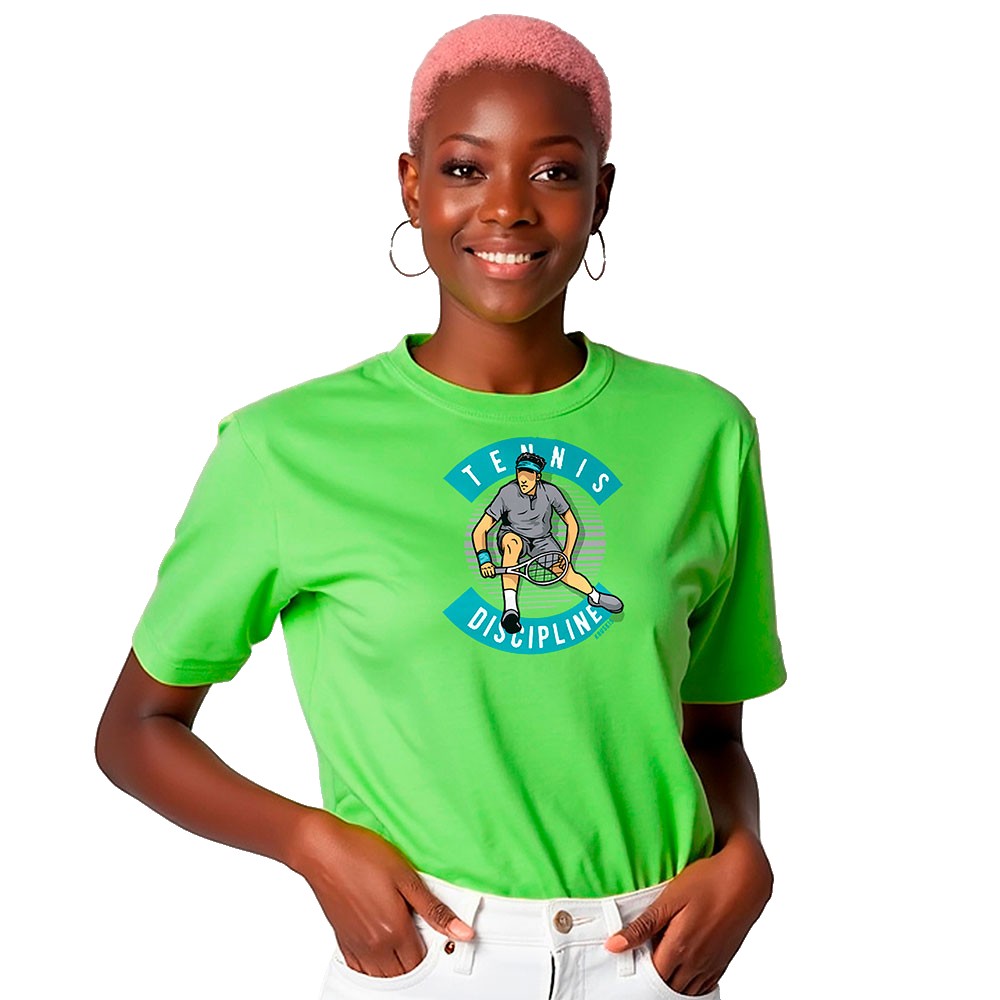 Kruskis Tennis Discipline Short Sleeve T-shirt Grün L Frau von Kruskis