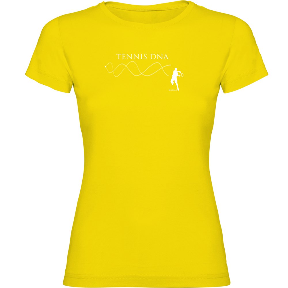 Kruskis Tennis Dna Short Sleeve T-shirt Gelb M Frau von Kruskis