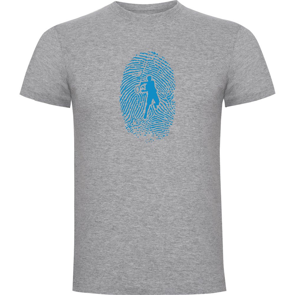 Kruskis Tennis Fingerprint Short Sleeve T-shirt Grau 2XL Mann von Kruskis